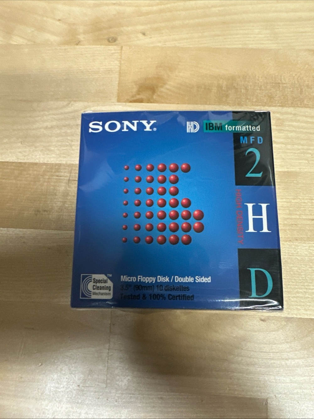 Sony Black and Blue 10-Pack Micro Floppy Disk Box